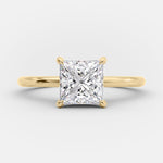 1.35 CT Princess Cut Solitaire Moissanite Engagement Ring 5