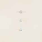 0.70 CT Oval Shaped Moissanite Solitaire Engagement Ring 7