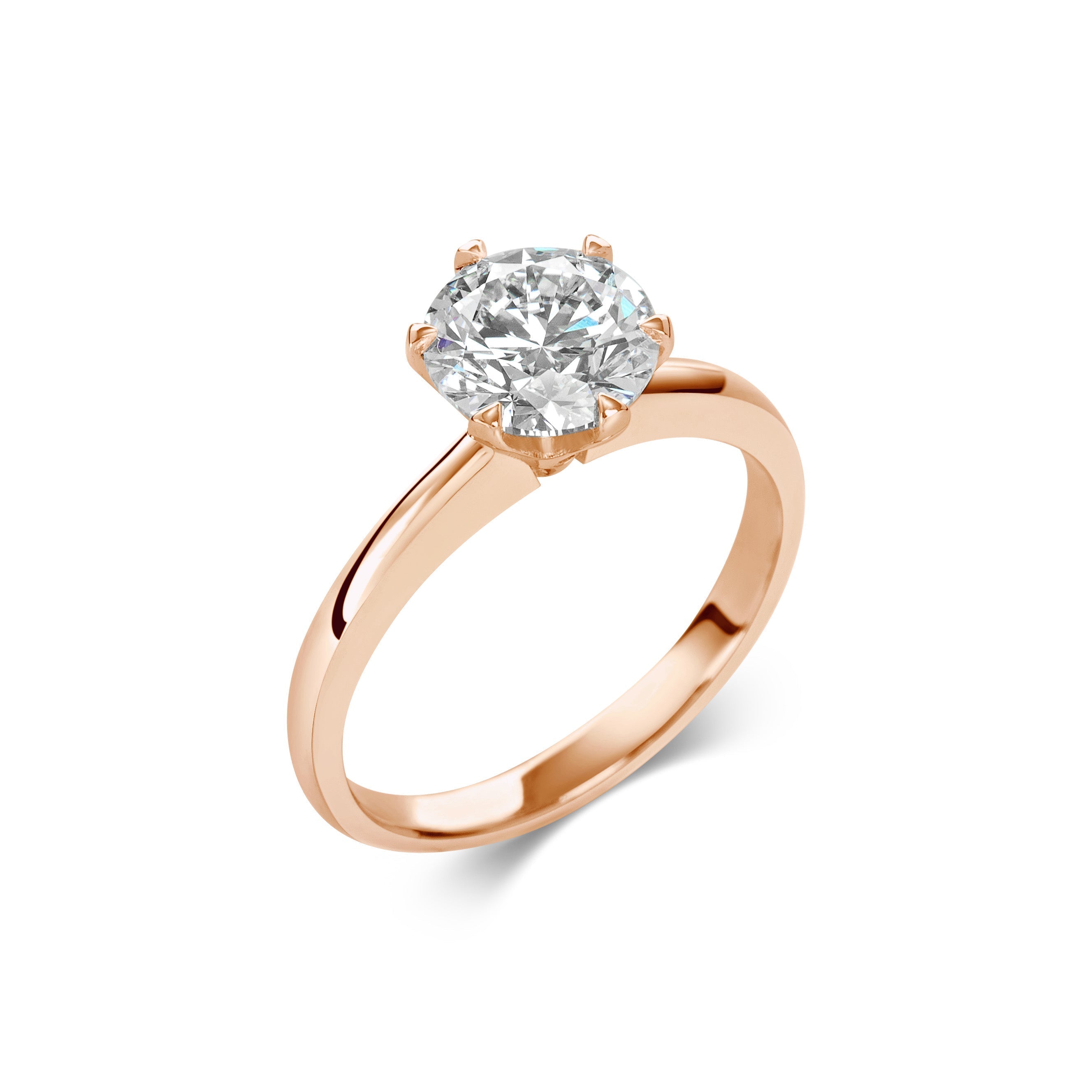 1.5 CT Round Solitaire CVD F/VS1 Diamond Engagement Ring 8