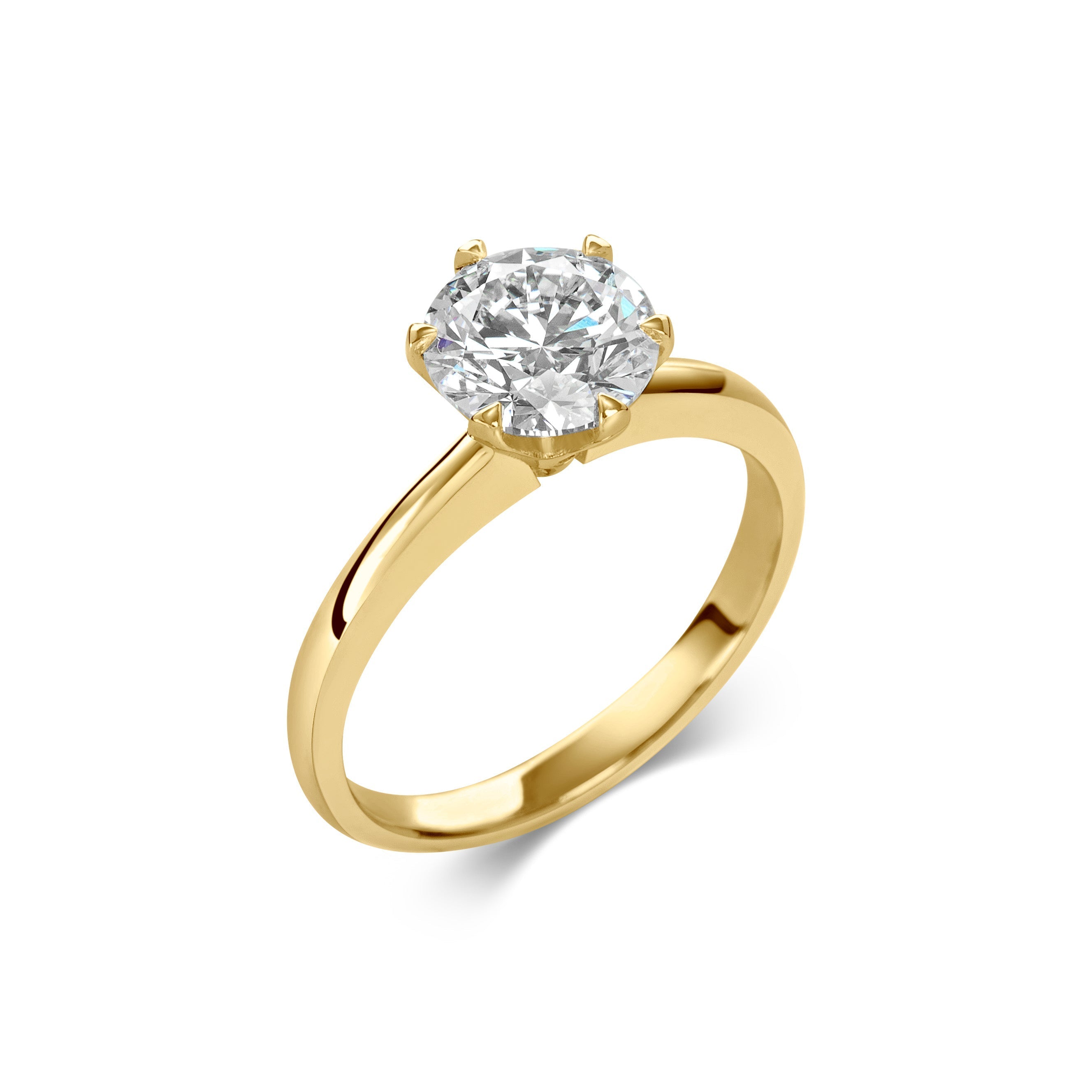 1.5 CT Round Solitaire CVD F/VS1 Diamond Engagement Ring 5