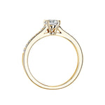 0.50 CT Round Shaped Moissanite Pave Setting Engagement Ring 2