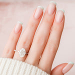 3.5 CT Oval Pave Moissanite Engagement Ring 3