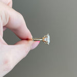 5.0 CT Round Shaped Moissanite Solitaire Engagement Ring 3