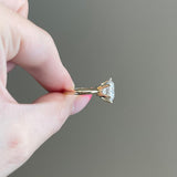 5.0 CT Round Shaped Moissanite Solitaire Engagement Ring 3