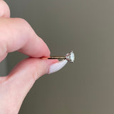 1.0 CT Round Shaped Moissanite Solitaire Engagement Ring 3