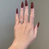 1.0 CT Emerald Shaped Moissanite Solitaire Engagement Ring 3