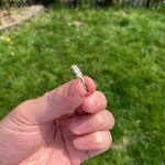 1.40 TCW Round Shaped Moissanite Five Stones Wedding Band 4