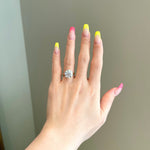 5.0 CT Round Shaped Moissanite Solitaire Engagement Ring 2