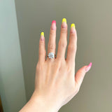 5.0 CT Round Shaped Moissanite Solitaire Engagement Ring 2