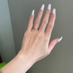 1.0 CT Round Shaped Moissanite Solitaire Engagement Ring 2