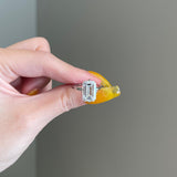 5.0 CT Emerald Shaped Moissanite Solitaire Engagement Ring 4