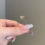 3.50 CT Round Shaped Moissanite Solitaire Engagement Ring 4