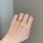 2.0 CT Round Shaped Moissanite Solitaire Engagement Ring 2