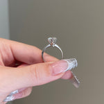 2.0 CT Round Shaped Moissanite Solitaire Engagement Ring 5