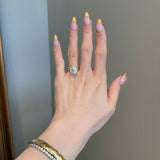 3.0 CT Round Shaped Moissanite Solitaire Engagement Ring 2