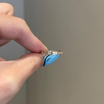 0.90 TCW Emerald Shaped Moissanite Bezel Half Eternity Wedding Band 2