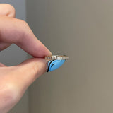 0.90 TCW Emerald Shaped Moissanite Bezel Half Eternity Wedding Band 2