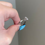 3.0 CT Round Shaped Moissanite Solitaire Engagement Ring 3