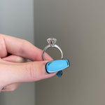 3.0 CT Round Shaped Moissanite Solitaire Engagement Ring 4