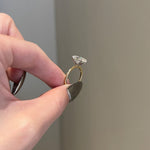 3.50 CT Oval Shaped Moissanite Solitaire Engagement Ring 5