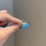 0.90 TCW Cushion Shaped Moissanite Half Eternity Wedding Band 3