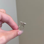 5.0 CT Emerald Shaped Moissanite Solitaire Engagement Ring 5