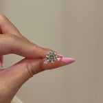 2.50 CT Round Shaped Moissanite Solitaire Engagement Ring 1