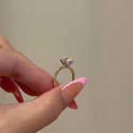 2.50 CT Round Shaped Moissanite Solitaire Engagement Ring 4