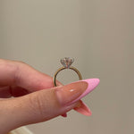 2.50 CT Round Shaped Moissanite Solitaire Engagement Ring 5