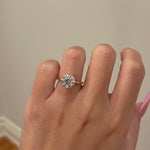 2.50 CT Round Shaped Moissanite Solitaire Engagement Ring 2