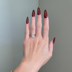 2.50 CT Oval Shaped Moissanite Solitaire Engagement Ring 2