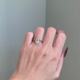 2.50 CT Oval Shaped Moissanite Solitaire Engagement Ring 3