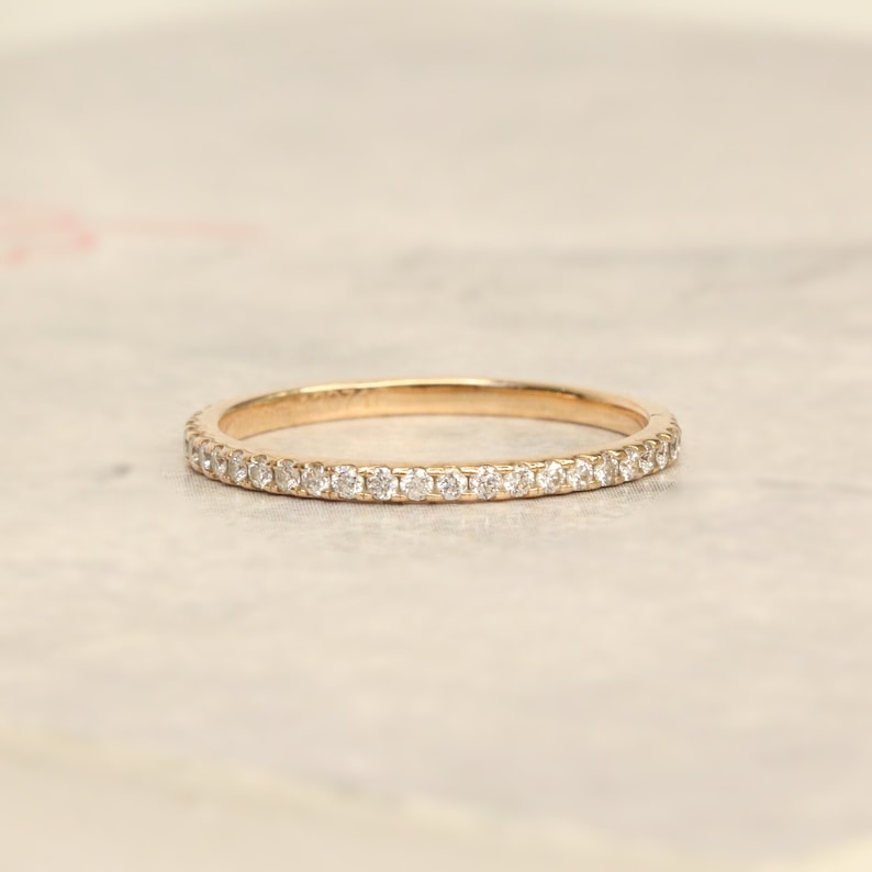 0.50 CT Round Full Eternity EF/VS1 Diamond Engagement Ring 2