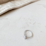 1.5 CT Pear Hidden Halo Moissanite Engagement Ring 2