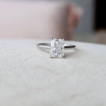 2.0 CT Radiant Cut Solitaire Style Moissanite Engagement Ring 2
