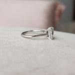 2.0 CT Radiant Cut Solitaire Style Moissanite Engagement Ring 4