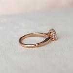 2.0 CT Cushion Hidden Halo & Solitaire Moissanite Engagement Ring 6