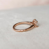 2.0 CT Cushion Hidden Halo & Solitaire Moissanite Engagement Ring 6