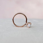 2.0 CT Emerald Hidden Halo & Solitaire Moissanite Engagement Ring 5