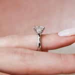 3.0 CT Princess Cut Three Stone Moissanite Engagement Ring 3