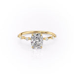 2.0 CT Cushion Dainty Pave Moissanite Engagement Ring 10