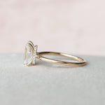 3.0 CT Emerald Cut Solitaire & Hidden Halo Moissanite Engagement Ring 3