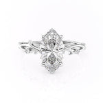 1.58 CT Marquise Cut Solitaire Twig Style Moissanite Engagement Ring 10