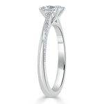 0.75 CT Princess Cut Solitaire Moissanite Engagement Ring 3