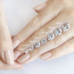 2.10 CT Oval Solitaire & Milgrain Pave Moissanite Engagement Ring 9