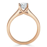 1.0 CT Asscher Cut Solitaire Split Shank Setting Moissanite Engagement Ring 8