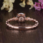 1.35 CT Round Cut Solitaire Moissanite Engagement Ring 6