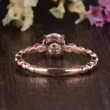 1.35 CT Round Cut Solitaire Moissanite Engagement Ring 6