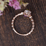 1.35 CT Round Cut Solitaire Moissanite Engagement Ring 5