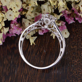 1.35 CT Round Cut Solitaire Moissanite Engagement Ring 7